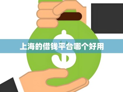 上海的借钱平台哪个好用